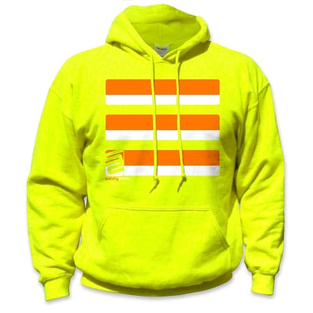 Basic High Visibility Hoodie, Safety Green, XL